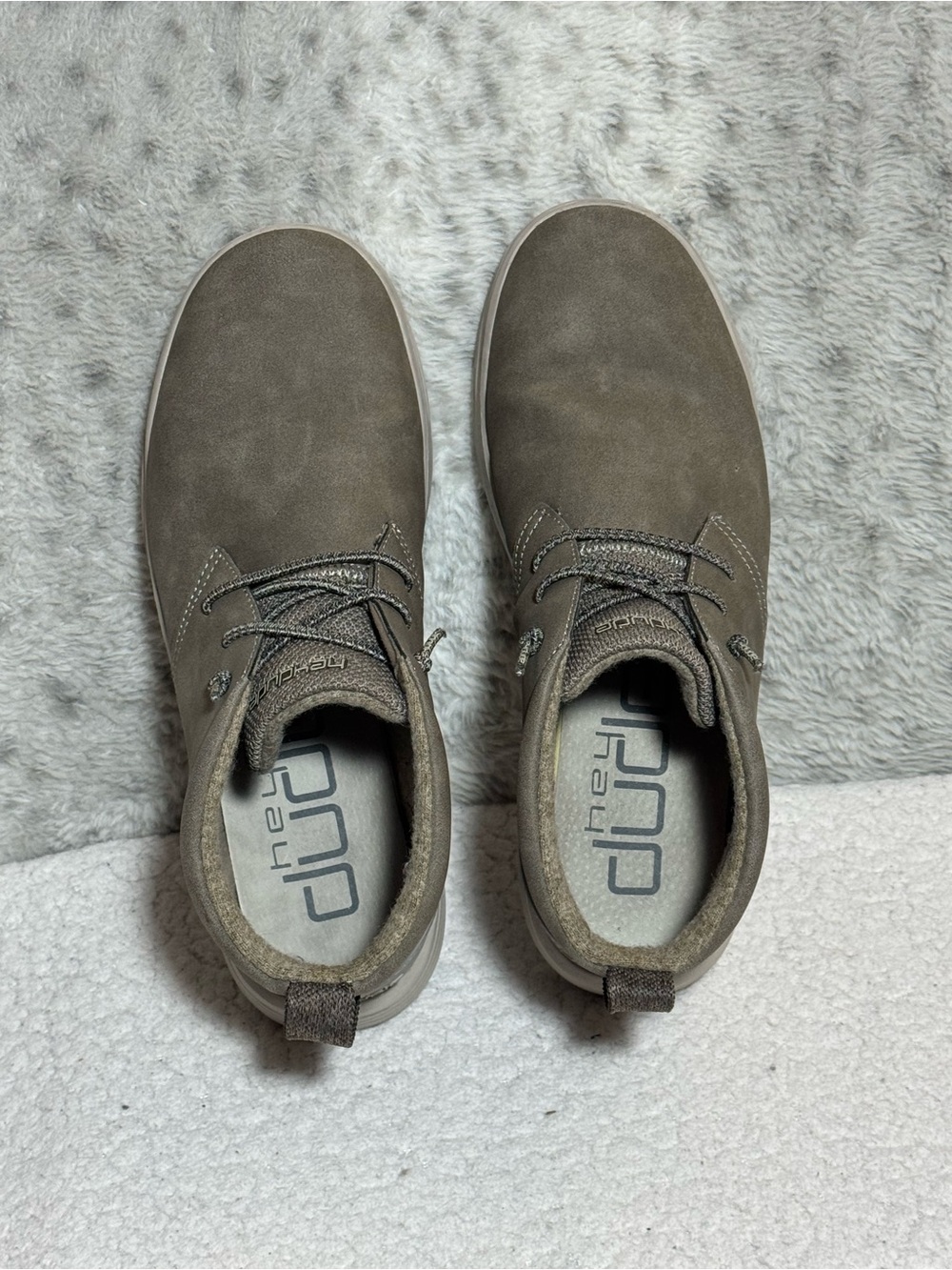 Hey Dude Jo Suede Chukka Boots Shadow Gray Men’s Size 8 - Picture 6 of 15